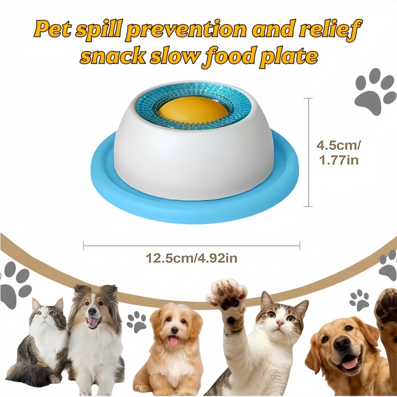 Pet Slow Food Bowl Dog Cat Lic - Dog Puzzle Feeder Toy review and price