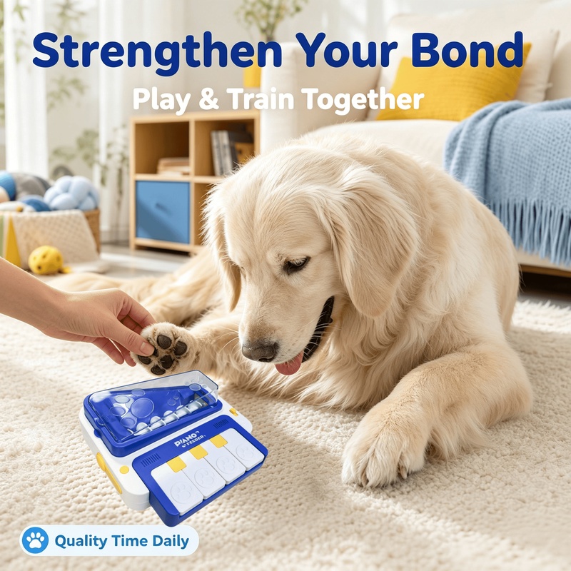 Dog Interactive Piano Treat Di - Dog Puzzle Feeder Toy review and price