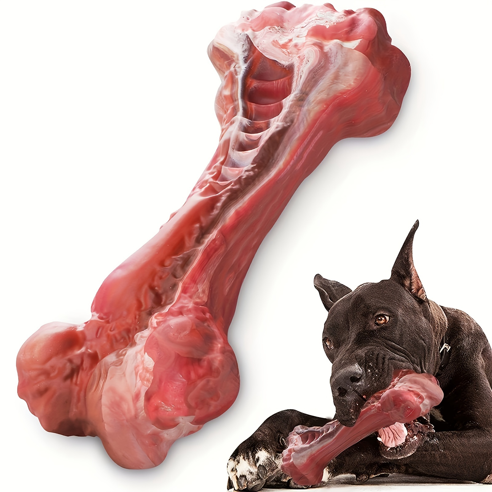 Silicone Dog Bite Toy, Natural - Indestructible Dog Chew Toy review and price