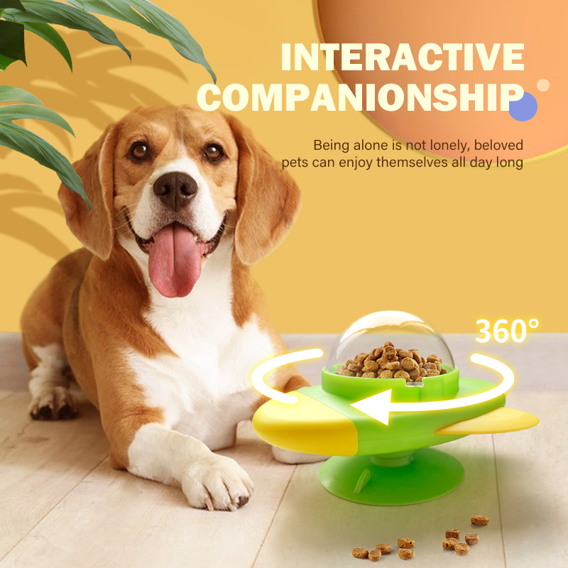 Rocket Shape Rotating Cat Dog  - Dog Puzzle Feeder Toy review and price