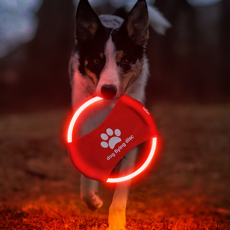 LED Dog Flying Disc,LED Light  - Flying Disc Dog Training Toy review and price