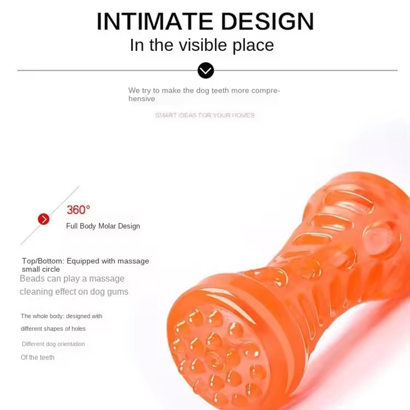 Squeaky Rubber Dog Chew Toy Bi - Indestructible Dog Chew Toy review and price