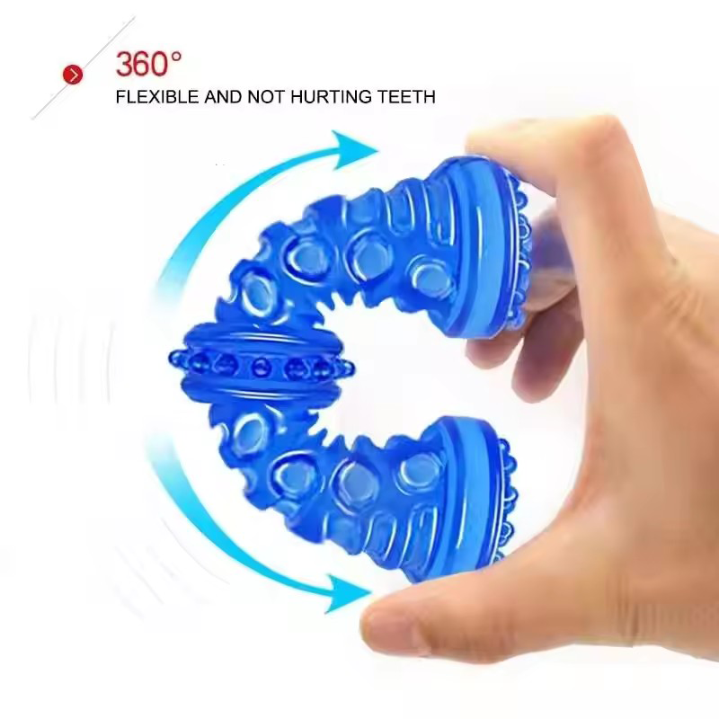 Squeaky Rubber Dog Chew Toy Bi - Indestructible Dog Chew Toy review and price