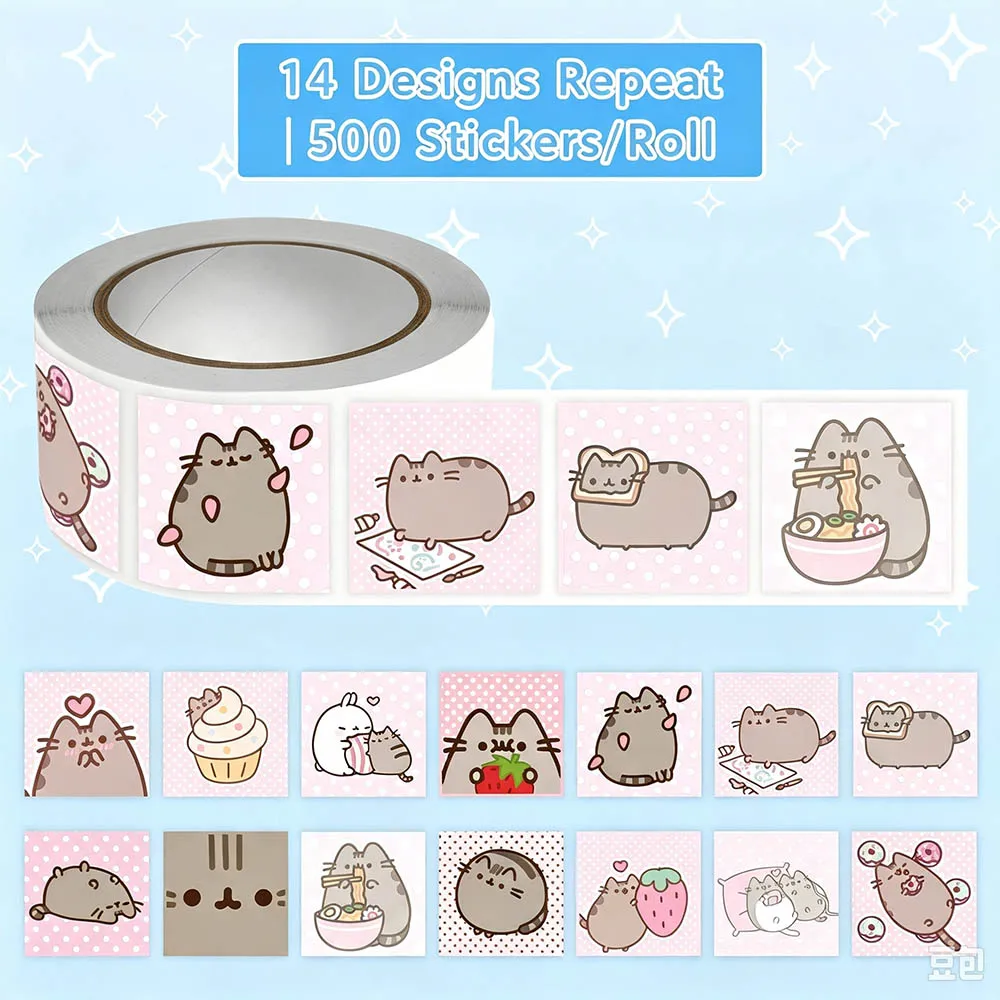 Hou 500pcs Pusheen Cartoon Cat - Cat Toys review and price