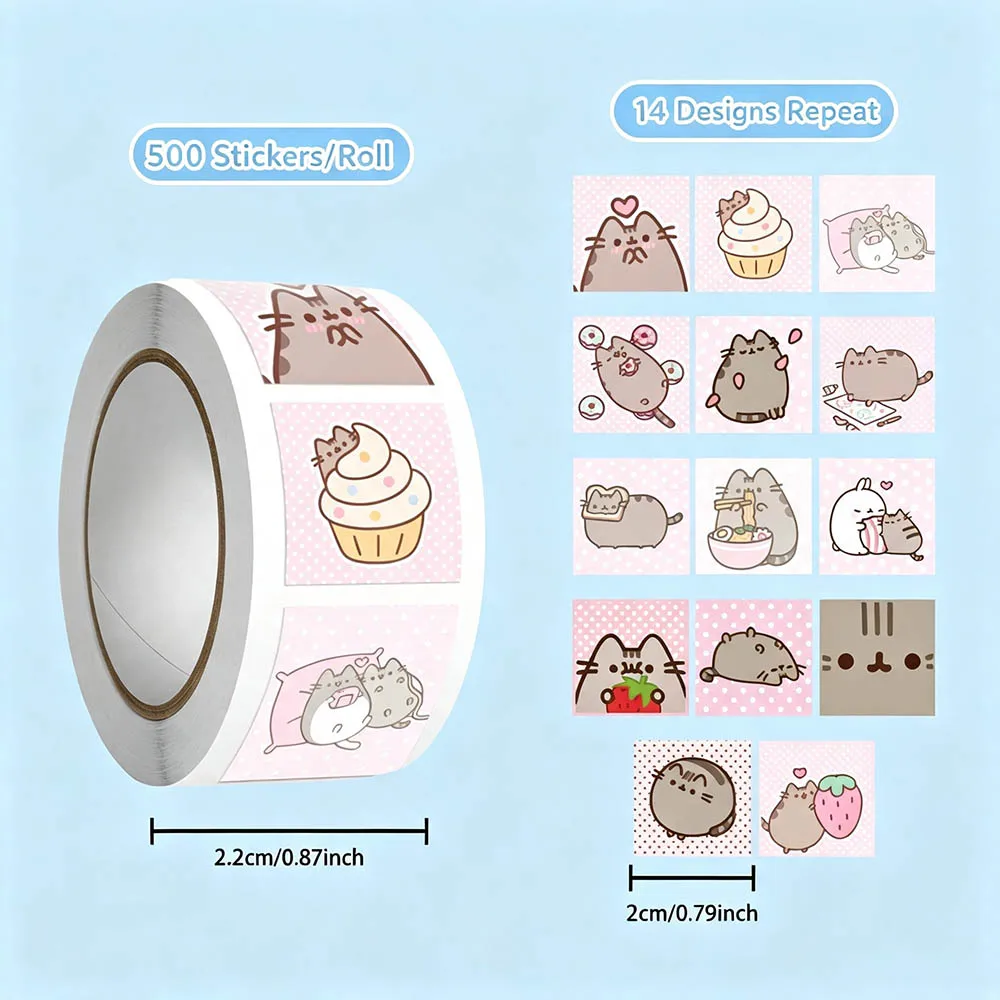 Hou 500pcs Pusheen Cartoon Cat - Cat Toys review and price